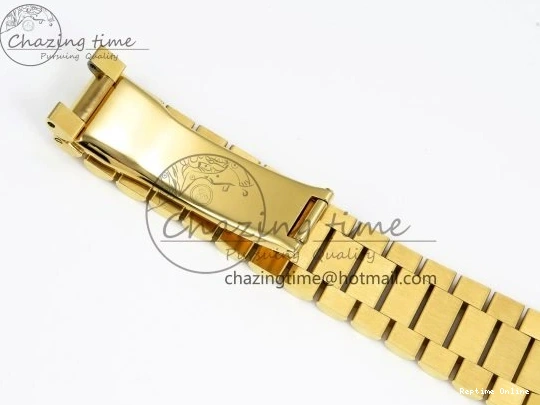 0212 Day Date 36 YG RAF 1:1 Best Edition Green Stone Roman Dial on YG Bracelet A Durable 1524